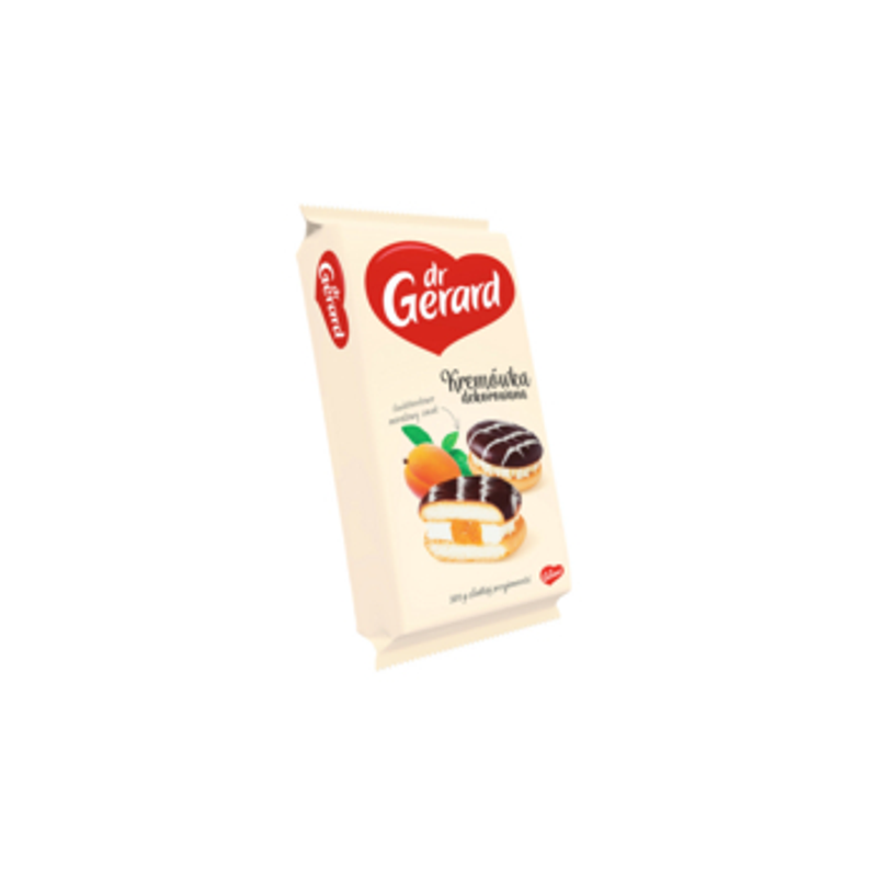 Dr Gerard - Kremówka dekorowana morelowy smak 330g